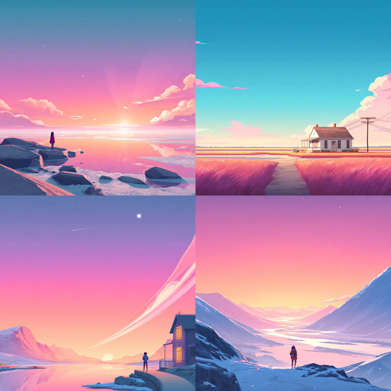 Tranquil Sunset Vista