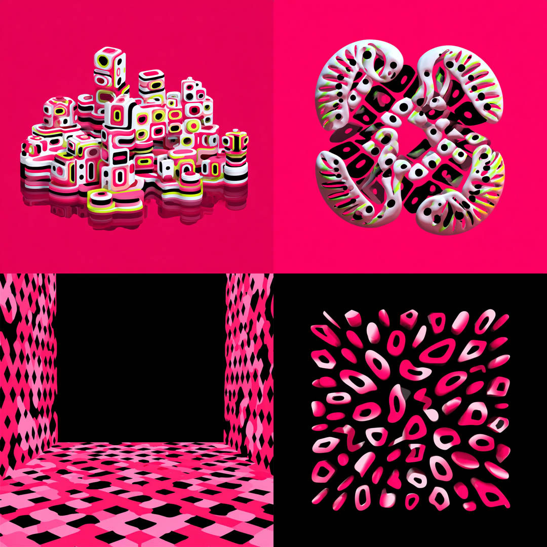 Neon Op-Art Geometry
