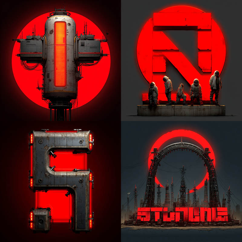 Dystopian Industrial Sci-Fi Render