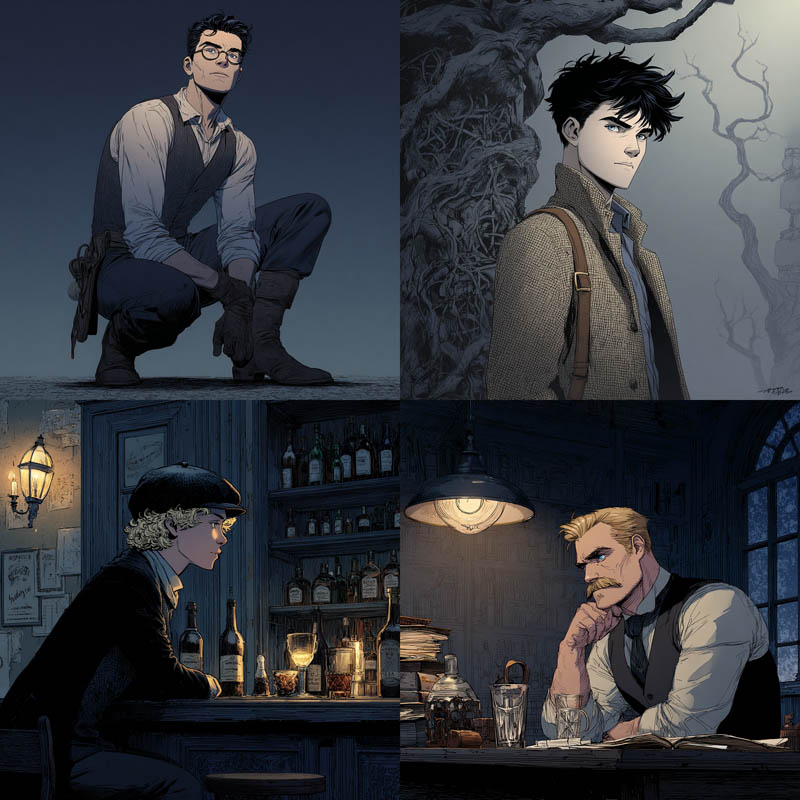 Graphic Novel Noir Illustration