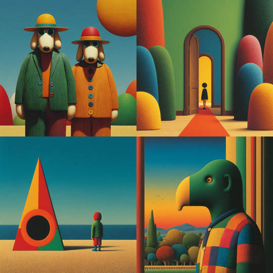 Textured Surreal Geometry