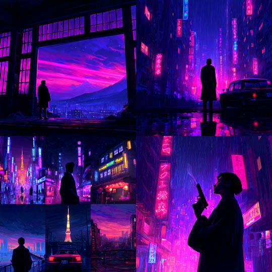 Neon Noir Tokyo Nights