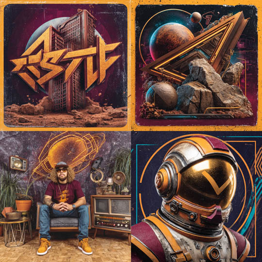 Retro Sci-Fi Collage