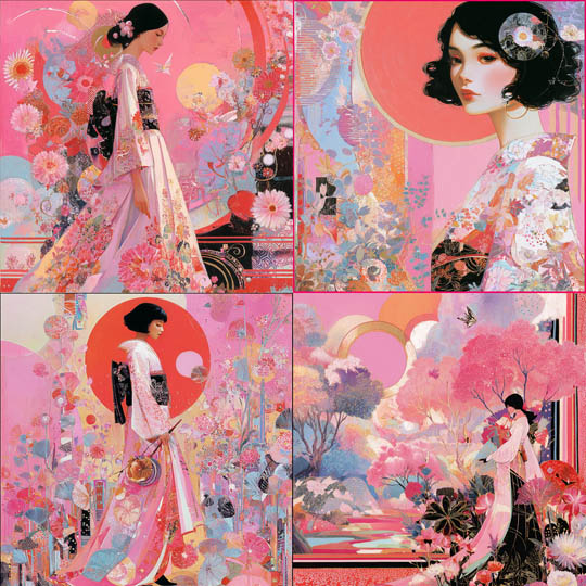 Dreamlike Kimono Florals