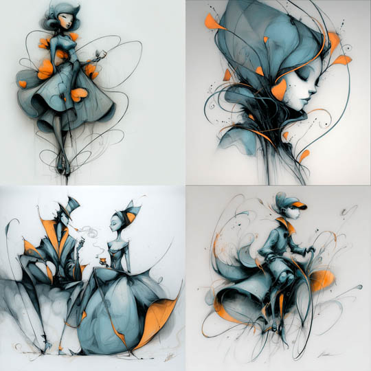 Whimsical Fashion Illustration