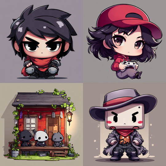 Chibi Character Illustrations