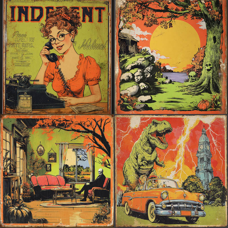 Vintage Pulp Illustration