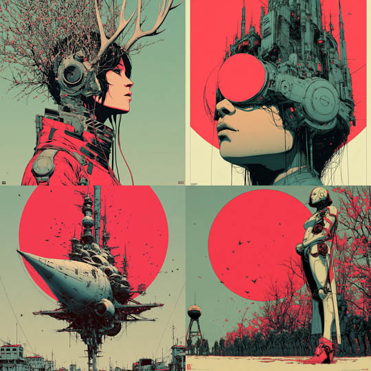 Graphic Cyberpunk Duotone