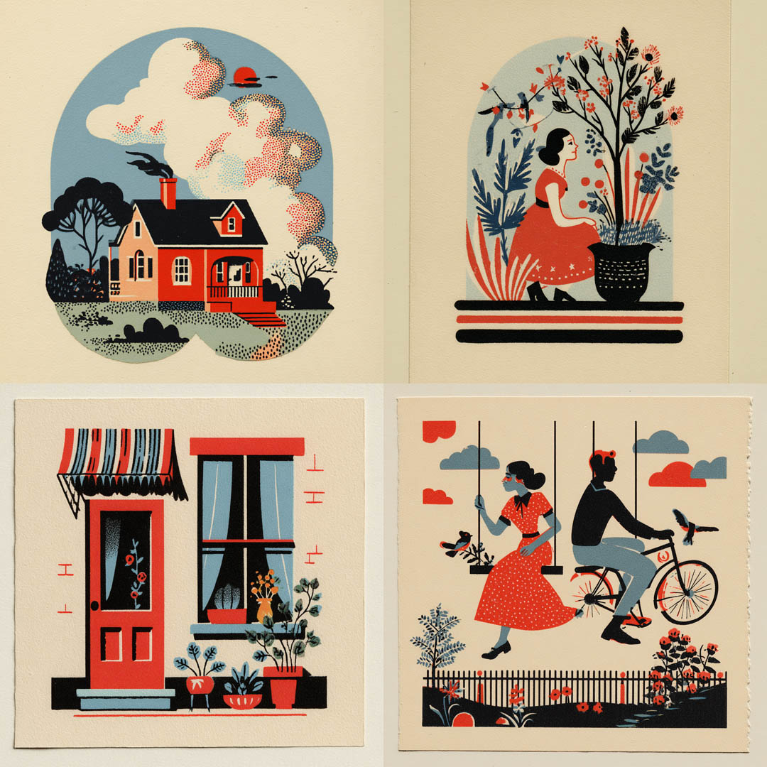 Folk Graphic Print