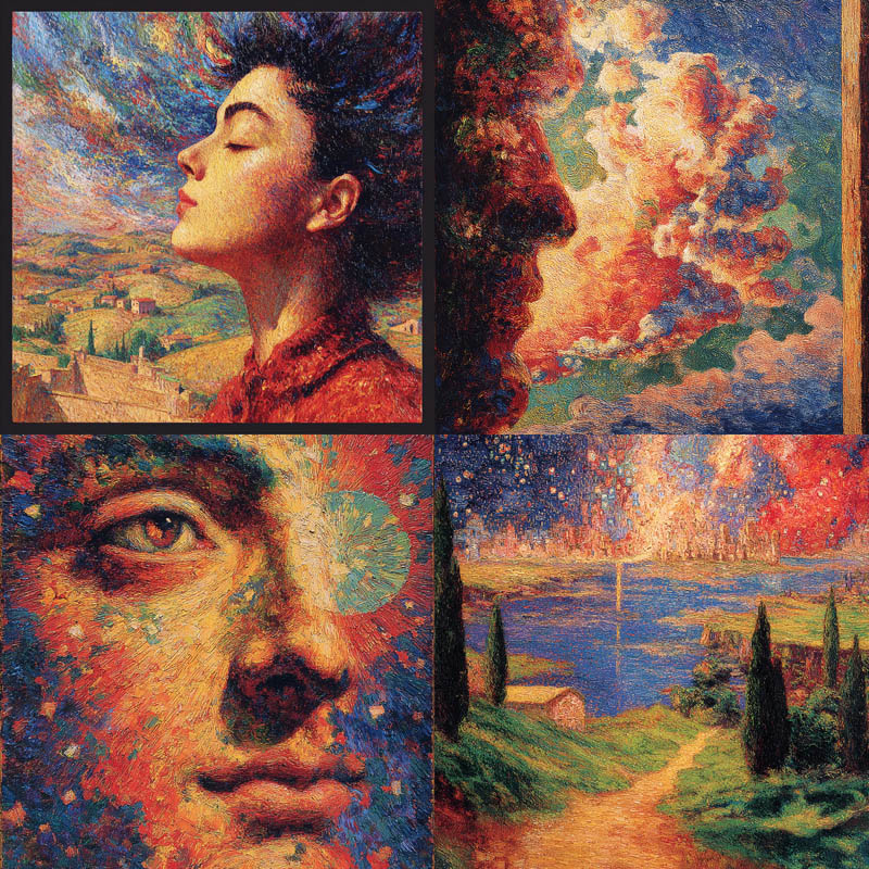 Neo-Pointillist Expression