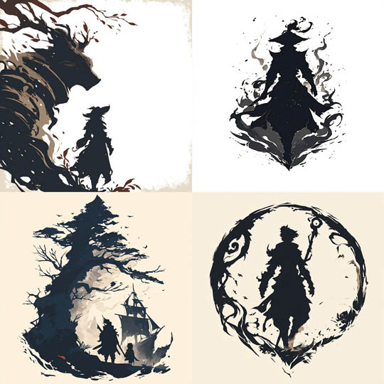 Mythic Ink Silhouettes