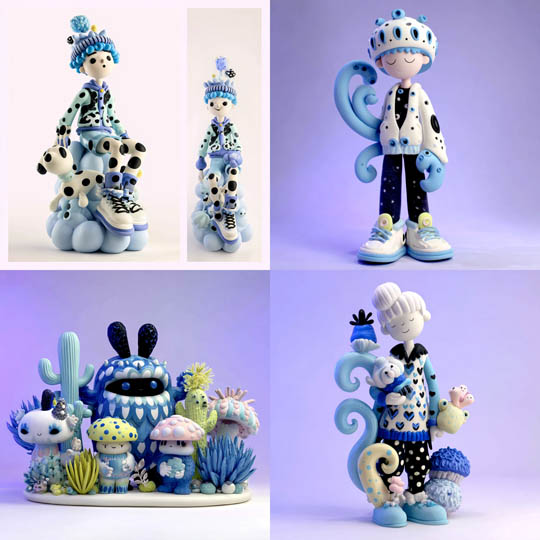 Playful Clay Figurines