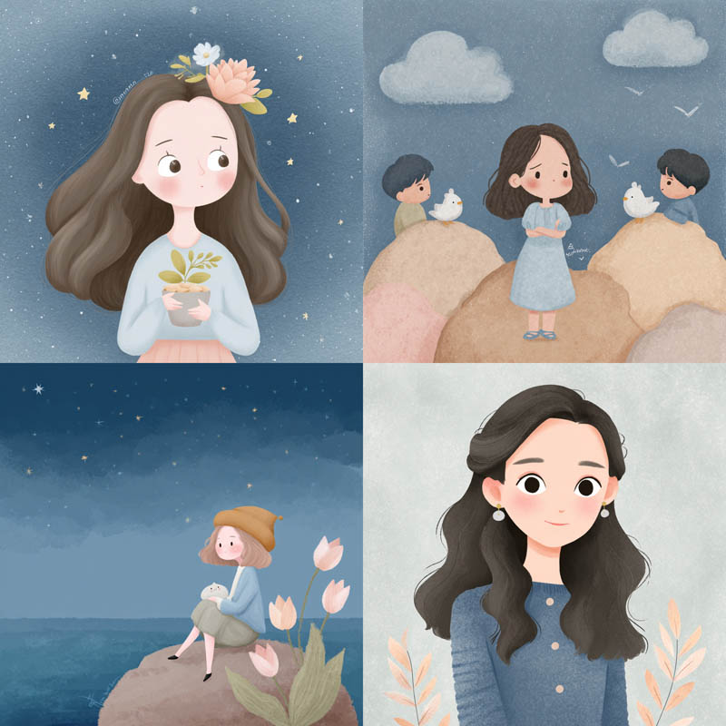 Whimsical Character Illustrations