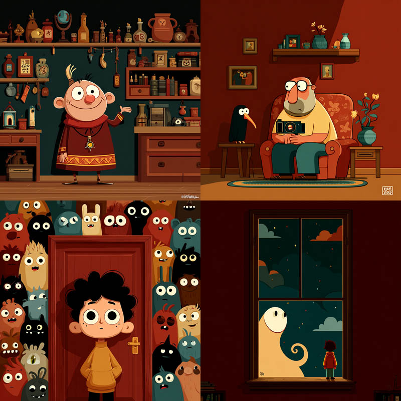 Whimsical Flat Vector Narrative