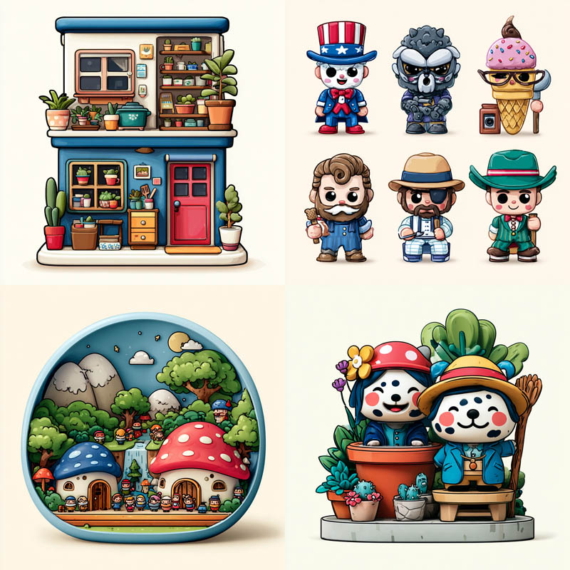 Chibi Plant Shop Diorama
