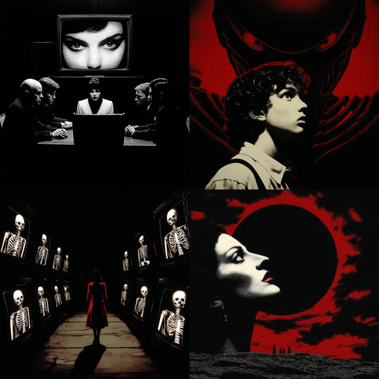 Noir Horror Collage