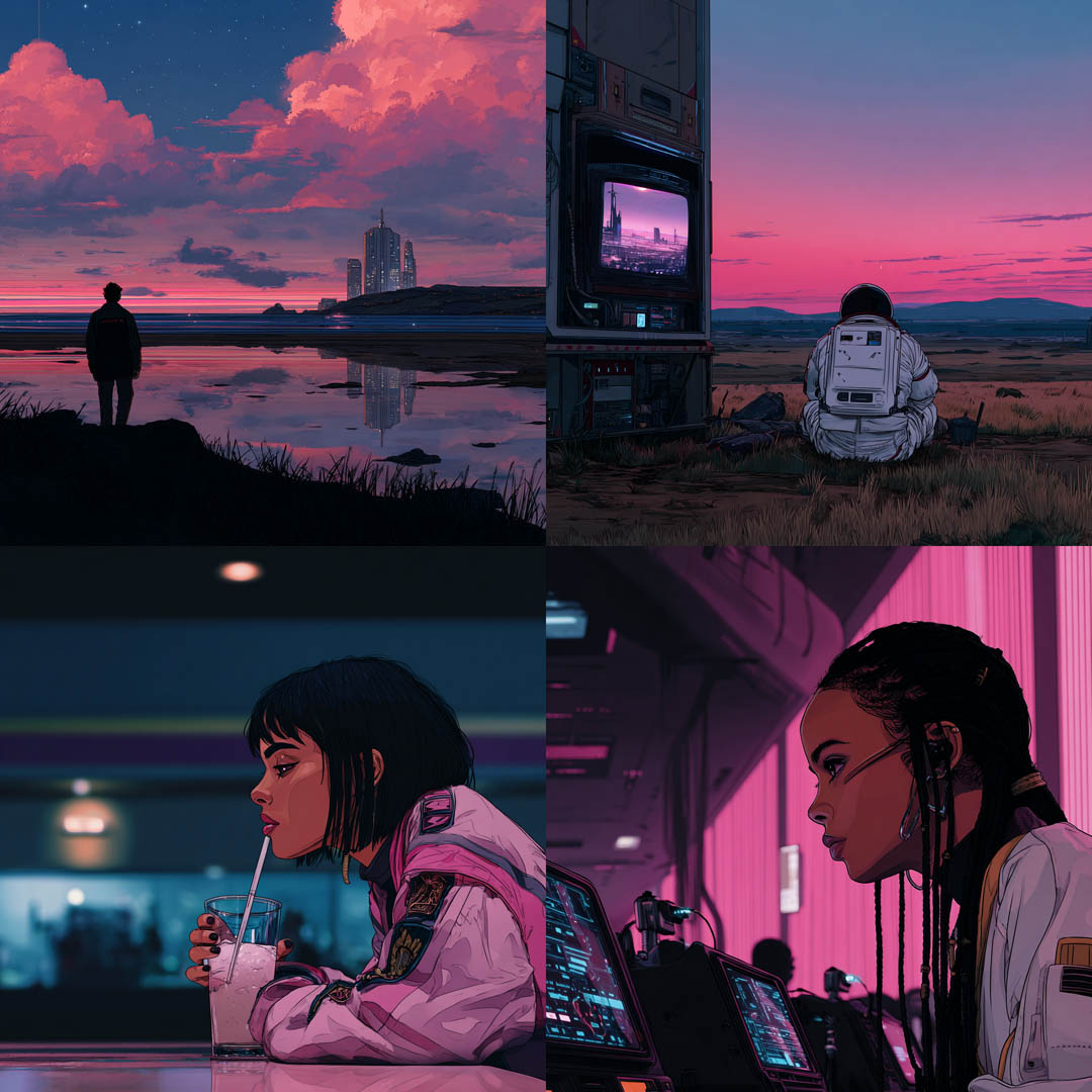 Neon Sci-Fi Realism