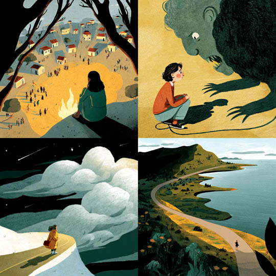 Whimsical Folk Illustration