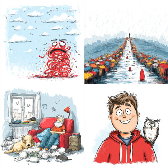 Playful Comic Sketch