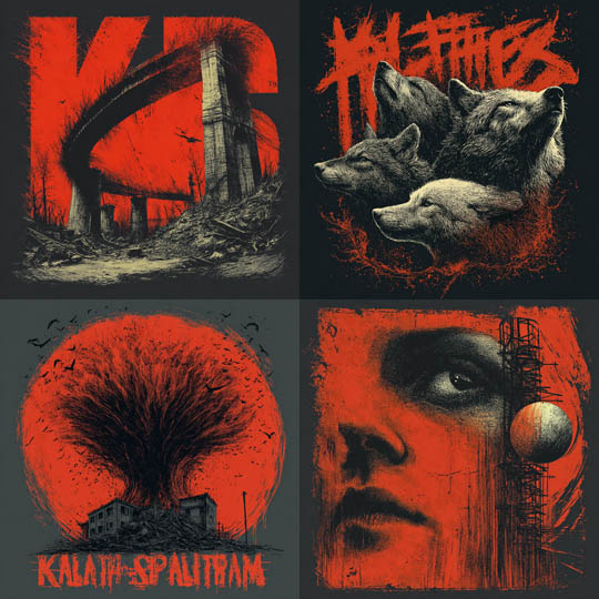 Apocalyptic Red Illustrations