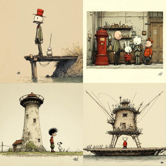 Whimsical Line Storybook