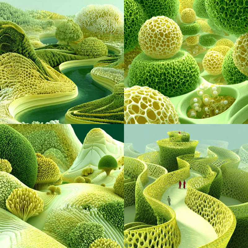 Cellular Fractal Landscape