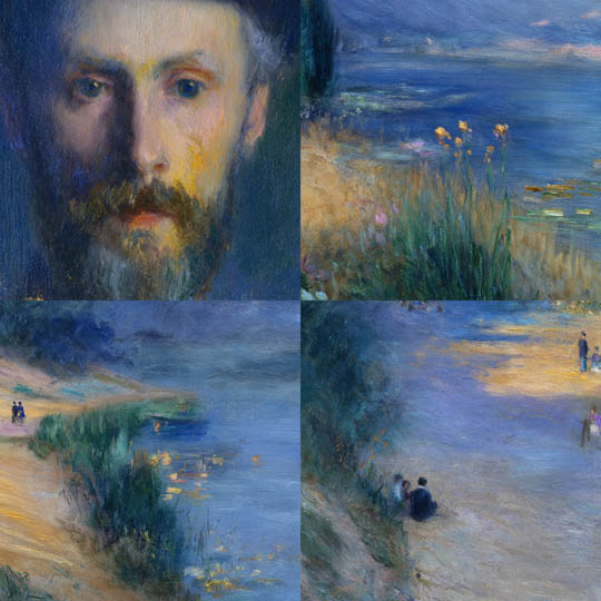 Impressionist Riverbank Study