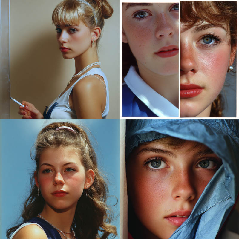 Freckled Portrait Studies