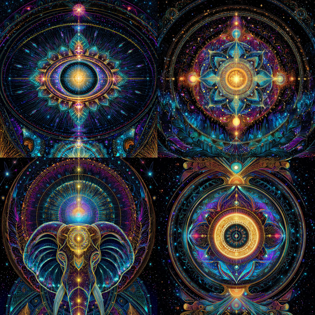 Psychedelic Cosmic Mandala
