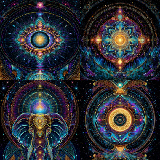 Psychedelic Cosmic Mandala