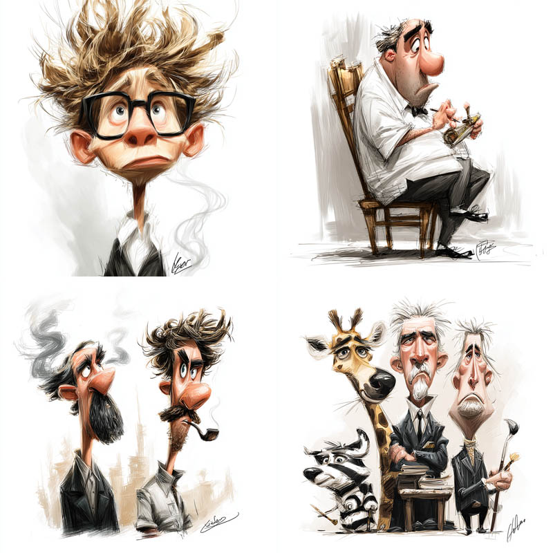 Stylized Digital Caricatures