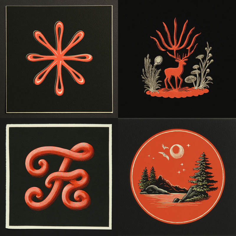 Ornamental Letterpress Illustration