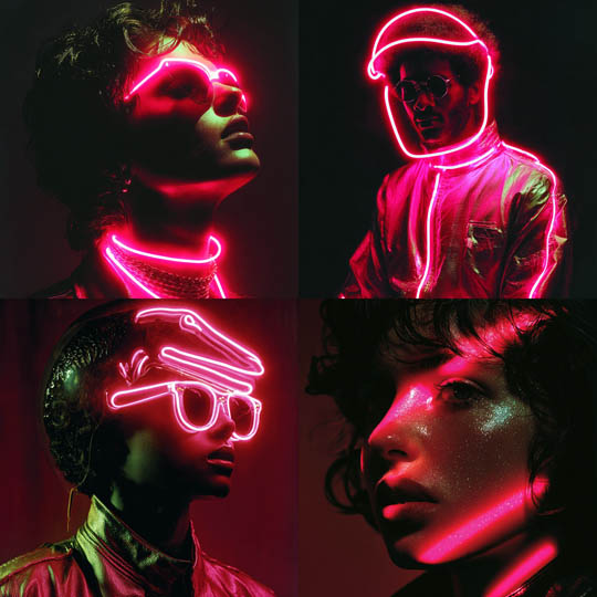 Neon Magenta Portraiture