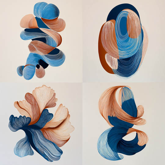 Organic Line Sculptures