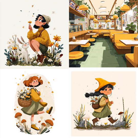 Cozy Storybook Illustration