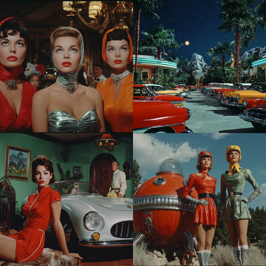 Retro Futurism Cinema Glam