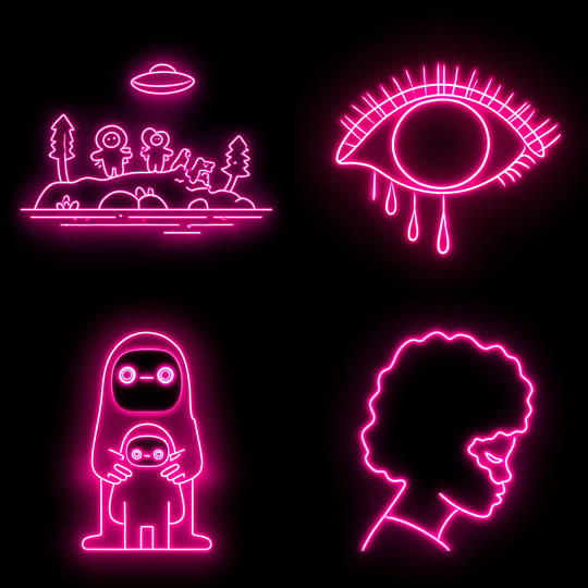 Neon Pop Minimalism