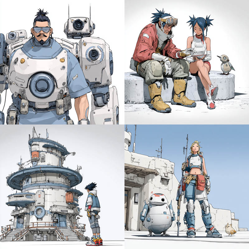 Futuristic Mecha Concept Art