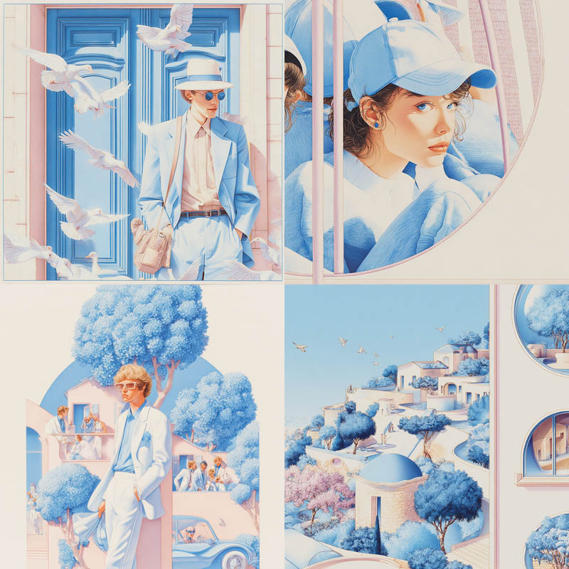 Pastel Architectural Illustration