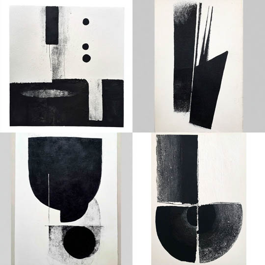 Minimal Black Ink Abstraction