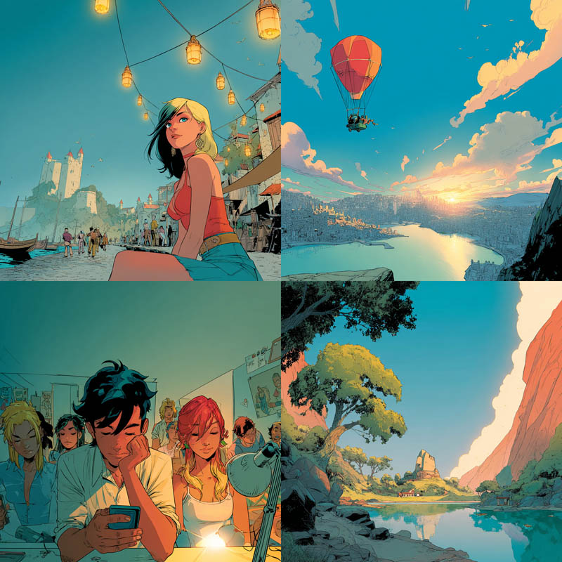 Cinematic Cel-Shaded Illustration