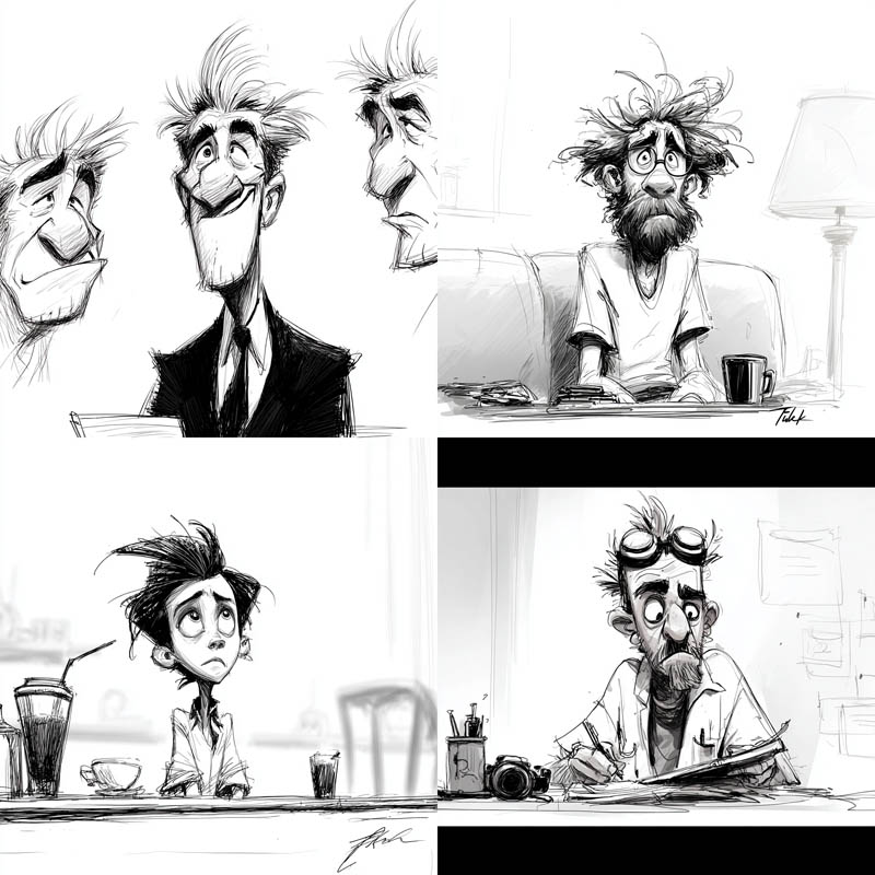 Expressive Sketch Concept Art