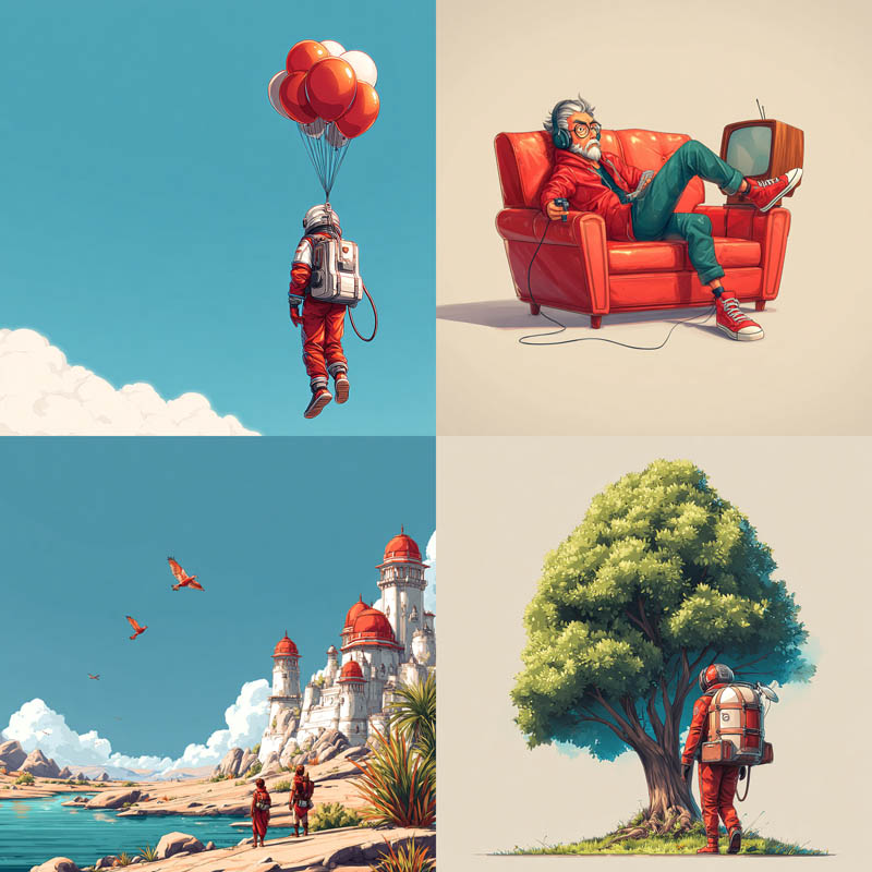 Minimalist Cel-Shaded Illustrations