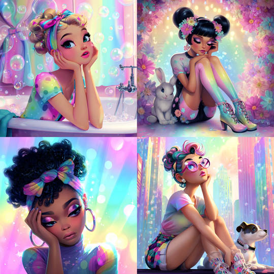 Neon Pastel Pop Surrealism