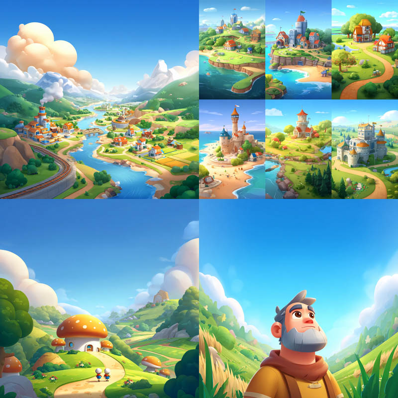 Vibrant Stylized Game Art