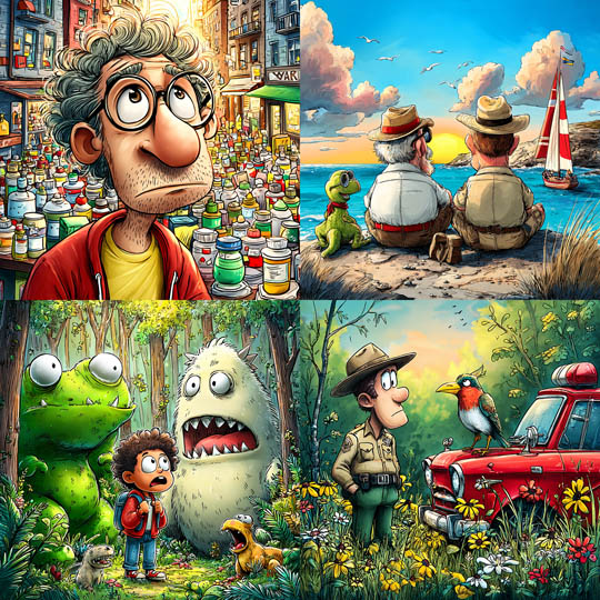 Whimsical Cartoon Storybook