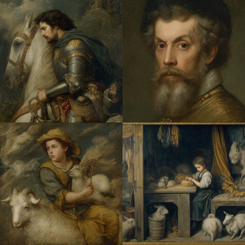 Classic Pastoral Oil Paintings