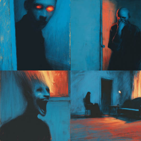 Neon Horror Expressionism