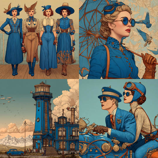 Intricate Steampunk Engraving