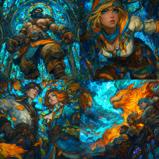 Stained Glass Fantasy Epic